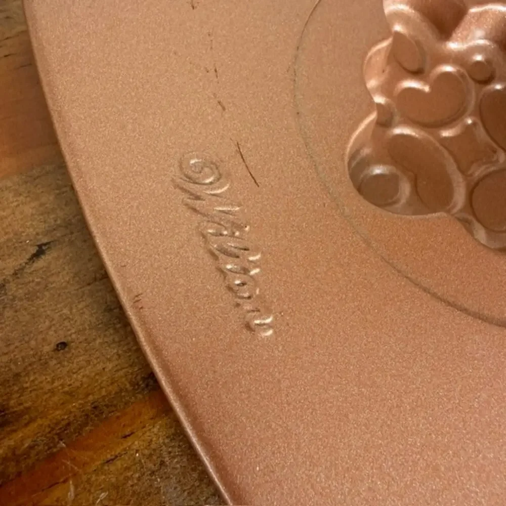 Wilton Snowflake Cookie Shapes Mold Pan Non-Stick 12 Designs Copper Color Winter
